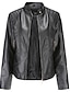 cheap Blazers-Women&#039;s Jacket Modern Style Solid Color Casual Coat Valentine&#039;s Day All Seasons Regular Jacket Black