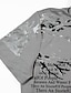 Χαμηλού Κόστους Ανδρικά μπλουζάκια casual-Ανδρικά Μπλουζάκι Πουκάμισο Γραφική Σκέτο Όρθιος Γιακάς Αθλητικά Εξόδου Κοντομάνικο Στάμπα Ρούχα Βαμβάκι Μπόχο