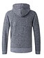 cheap Men&#039;s Cardigan Sweater-Men&#039;s Sweater Cardigan Zip Sweater Sweater Jacket Knit Knitted Braided Solid Color Hooded Stylish Vintage Style Daily Clothing Apparel Winter Blue Wine XS S M / Long Sleeve / Regular Fit