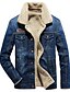 cheap Men’s Jackets &amp; Coats-men&#039;s sherpa fleece lined denim trucker jacket winter jean jacket cowboy coat (x-large, 02 dark blue)