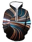 cheap Men&#039;s Pullover Hoodies-Men&#039;s Hoodie Pullover Hoodie Sweatshirt 1 2 3 Rainbow Hooded Graphic Daily Going out 3D Print Plus Size Casual Clothing Apparel Hoodies Sweatshirts  Long Sleeve