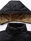 cheap Men&#039;s Downs &amp; Parkas-Men&#039;s Winter Coat Winter Jacket Puffer Jacket Quilted Jacket Camping &amp; Hiking Warm Winter Solid Color Bright Black Black Puffer Jacket