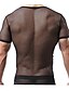 cheap Men&#039;s Briefs Underwear-youbin sexy men&#039;s underwear sleeveless vest tank top mesh see through t-back nightwear fishnet undershirt