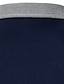 billiga klassisk polo-Herr POLO Shirt Golftröja Ledigt Dagligen Klassisk krage Knapp ner krage Långärmad Streetwear Färgblock Knapp Fram Normal Dammig blå POLO Shirt