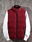 cheap Men&#039;s Outerwear-Men&#039;s Down Vest Regular Normal Coat Black Blue Red Dailywear Winter Standing Collar Regular Fit M L XL 2XL 3XL 4XL