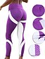 billige Yoga Leggings &amp; strømpebukser-Dame Leggins Blå Lilla Gul Medium Talje Sport Gade I-byen-tøj Natklub Trykt mønster Mikroelastisk Ankel-længde Komfort Bikage S M L XL / Plusstørrelser / Tynd