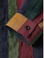 povoljno Tiskana muška košulja-muška košulja ostali printovi color block ovratnik ovratnik s dugmadima dnevni odmor patchwork topovi dugih rukava osnovni casual dnevni na plaži zelena / strojno pranje / ručno pranje / mokro i