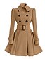 cheap Women&#039;s Coats &amp; Trench Coats-Women&#039;s Coat Solid Colored Active Fall &amp; Winter Long Coat Daily Long Sleeve Jacket Blushing Pink