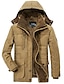 cheap Men&#039;s Outerwear-Men&#039;s Hooded winter coat Jacket Thicken Warm Business Casual