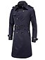 cheap Men&#039;s Jackets &amp; Coats-cameinic men&#039;s slim double breasted belted long trench coat jacket overcoat