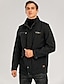 cheap Men&#039;s Outerwear-Men&#039;s Jacket Regular Plus Size Coat Black Army Green Khaki Daily Military Fall Standing Collar Regular Fit M L XL XXL 3XL 4XL / Winter / Long Sleeve / Cotton
