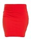 cheap Mini Skirt-Women&#039;s Pencil Faux Fur 9804 Fluorescent High Waist Short Bag Skirt Red 9804 Fluorescent High Waist Short Bag Skirt Rose Red 9804 Fluorescent high waist short bag skirt white 9804 Fluorescent High