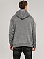 billiga bashuvtröjor för män-Herr Tröja med dragkedja Sweat Jacka Svart Ljusgrå Mörkgrå Huva Ensfärgat Ledigt Streetwear Polyester Häftig Höst Vinter Kläder Pull Tröjor Långärmad Smal