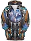 preiswerte 3D-Kapuzenpullis für Männer-native Hoodies Unisex Herren Sweatshirt Pullover Trainingsanzug