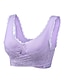 cheap Bras-Women&#039;s Oversized Lace Sports Bras Cross Front Side Buckle Wire Free Bra Yoga Workout Activewear
