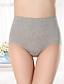 abordables Panties-Mujer Básico Confort Color puro Slip Microelástico Alta cintura Rosa M / 1 PC / Algodón