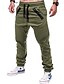 cheap Joggers-Men&#039;s Sweatpants Joggers Pants Drawstring Elastic Waistband with Side Pocket Casual Daily Micro-elastic Cotton Blend Solid Colored Black Gray Army Green S M L / Full Length