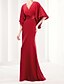 Sheath / Column Evening Gown Minimalist Dress Wedding Guest Floor ...