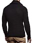 cheap Men&#039;s Sweaters &amp; Cardigans-Men&#039;s Pullover Knitted Solid Color Stylish Gothic Long Sleeve Sweater Cardigans Turtleneck Fall Winter Camel Black Dark Gray