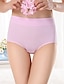 preiswerte Unterhosen-Damen Grundlegend Komfort Einfarbig Unterhosen Mikro-elastisch Hohe Taillenlinie Rosa M / 1 PC / Baumwolle