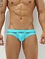 cheap Men&#039;s Swimwear &amp; Beach Shorts-Men&#039;s Briefs Cut Out Swimsuit Solid Colored Sporty Light Blue Green White / Bikini Bottom