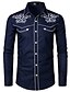 cheap Men&#039;s Shirts-Stylish Shirt Men Design Embroidery Slim Fit Casual Long Sleeve Shirts Mens Wedding Party Shirt for Male