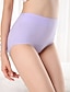 cheap Panties-Women&#039;s Basic Comfort Pure Color Brief Micro-elastic High Waist Pink M / 1 PC / Cotton