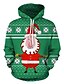 cheap Graphic Hoodies-Inspired by Christmas Santa Claus Christmas Trees Hoodie Anime Polyester / Cotton Blend 3D Printing Harajuku Graphic Hoodie For Women&#039;s / Men&#039;s