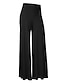 cheap Wide Leg &amp; High Waisted-women&#039;s high waisted long palazzo pants Maillard wide leg flowing trousers suit pants with pockets khaki
