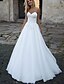 cheap Wedding Dresses-Hall Formal Wedding Dresses A-Line Sweetheart Sleeveless Sweep / Brush Train Tulle Bridal Gowns With Ruched Appliques 2024