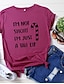 cheap Women&#039;s T-shirts-Women&#039;s T shirt Tee Silver Black White Graphic Letter Print Short Sleeve Christmas Daily Basic Christmas Round Neck 100% Cotton Regular Fit