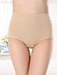 preiswerte Unterhosen-Damen Grundlegend Komfort Einfarbig Unterhosen Mikro-elastisch Hohe Taillenlinie Rosa M / 1 PC / Baumwolle