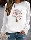 cheap Hoodies &amp; Sweatshirts-Women&#039;s Hoodie Sweatshirt Pullover Basic Black White Yellow Graphic Butterfly Daily Long Sleeve Round Neck