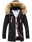 cheap Men&#039;s Outerwear-men lengthened fur hooded down coats heavy parka winter jackets blue l
