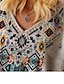 cheap Plus Size T Shirts-Women&#039;s Plus Size Tops T shirt Tee Tribal Graphic Prints Print Long Sleeve V Neck Casual Preppy Daily Polyester Fall Spring / Summer