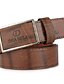 billige Bælter til mænd-Men&#039;s Belt Leather Light Brown White Black Brown Waist Belt Solid Colored