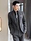 cheap Suits-Men&#039;s Wedding Performance Suits Notch Slim Fit Single Breasted One-button Straight Flapped Solid Color Polyester