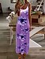 cheap Maxi Dresses-Women&#039;s Swing Dress Maxi long Dress Green Blue Gray Purple Pink Fuchsia Sleeveless Floral Print Spring Summer V Neck Hot Casual Beach 2022 S M L XL XXL 3XL 4XL 5XL / Plus Size / Plus Size