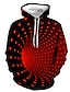 billige Pullover hættetrøjer til mænd-Herre Hattetrøje Sort Gul Rød Marineblå Lilla Hætte Geometrisk Farveblok 3D Daglig Ferie 3D-udskrivning Plusstørrelser Gade Halloween Tøj Hættetrøjer Sweatshirts