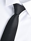 tanie Akcesoria dla mężczyzn-podstawowe krawaty męskie w jednolitym kolorze czarnym czerwonoszarym 2024