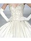 cheap Wedding Dresses-Ball Gown Wedding Dresses Sweetheart Neckline Court Train Satin Sleeveless Formal Luxurious with Pleats Beading 2022