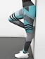 cheap Yoga Leggings &amp; Tights-Women&#039;s Running Tights Leggings Compression Pants Athletic Base Layer Bottoms Spandex Yoga Fitness Gym Workout Running Exercise Breathable Quick Dry Moisture Wicking Sport Green Blue Pink Black+Gray