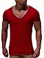 baratos Camisetas masculinas casuais-Homens Camiseta Camisetas Tecido Decote Redondo Ginástica Ginásio Manga Curta Roupa Roupa de rua Roupa de Esporte Trabalho Básico