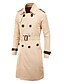 cheap Men&#039;s Jackets &amp; Coats-cameinic men&#039;s slim double breasted belted long trench coat jacket overcoat