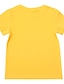 זול חולצות טי וחולצות אחרות-ילדים בנים חולצה קצרה טישירט שרוולים קצרים אותיות חיה דפוס יְלָדִים צמרות פעיל בסיסי שחור פול צהוב