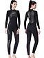 cheap Wetsuits &amp; Diving Suits-Dive&amp;Sail Women&#039;s Full Wetsuit 3mm SCR Neoprene Diving Suit Thermal Warm UPF50+ Breathable High Elasticity Long Sleeve Full Body Back Zip Knee Pads - Swimming Diving Surfing Scuba Patchwork Winter