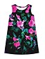 cheap Dresses-Kids Girls&#039; Dress Floral Yellow Blue