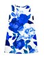 cheap Dresses-Kids Girls&#039; Dress Floral Yellow Blue