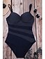 cheap One-piece swimsuits-Women&#039;s Swimwear One Piece Monokini Normal Swimsuit Tummy Control Tie Knot Open Back Color Block Geometric Blue Strap Bathing Suits New Party Fashion / Sexy / Dot / Padded Bras