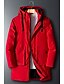 cheap Men&#039;s Downs &amp; Parkas-Men&#039;s Padded Parka Plus Size Solid Colored POLY Black / Red / Gray L / XL / XXL